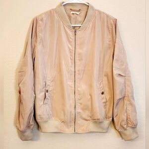 i joah lightweight Women’s Bomber jacket. Cream. Size M